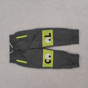 Wonder Nation Boys Grey and Green Comfy Pants Size 3T